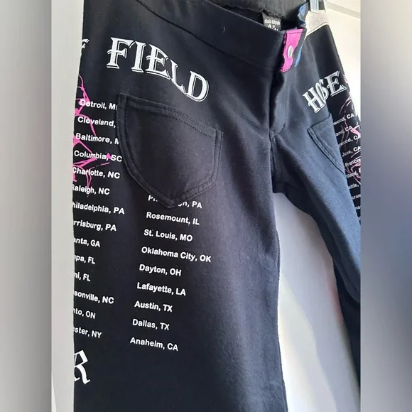 Patricia Field Vintage Y2K Flare Concert Pants Rare Designer size M - Picture 2 of 4